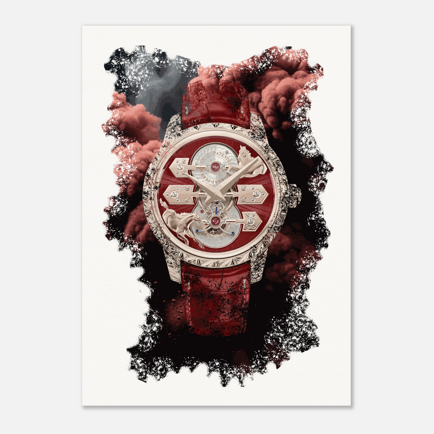 La Esmeralda Tourbillon “A Secret” Eternity Edition Ref. 99274-52-3161-5CC Watch Art Print Poster