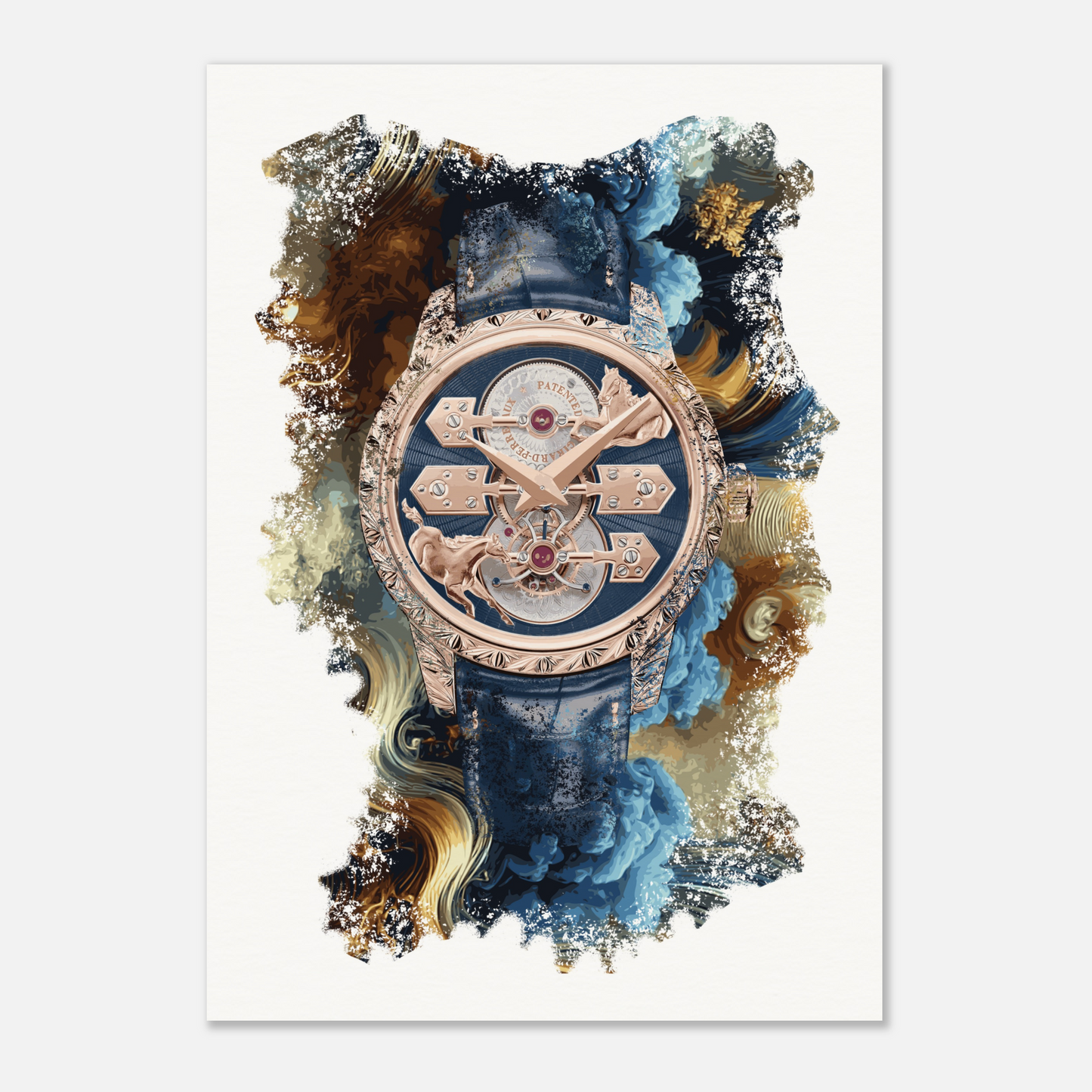 La Esmeralda Tourbillon “A Secret” Eternity Edition Ref. 99274-52-000-BA6A Watch Art Print Poster