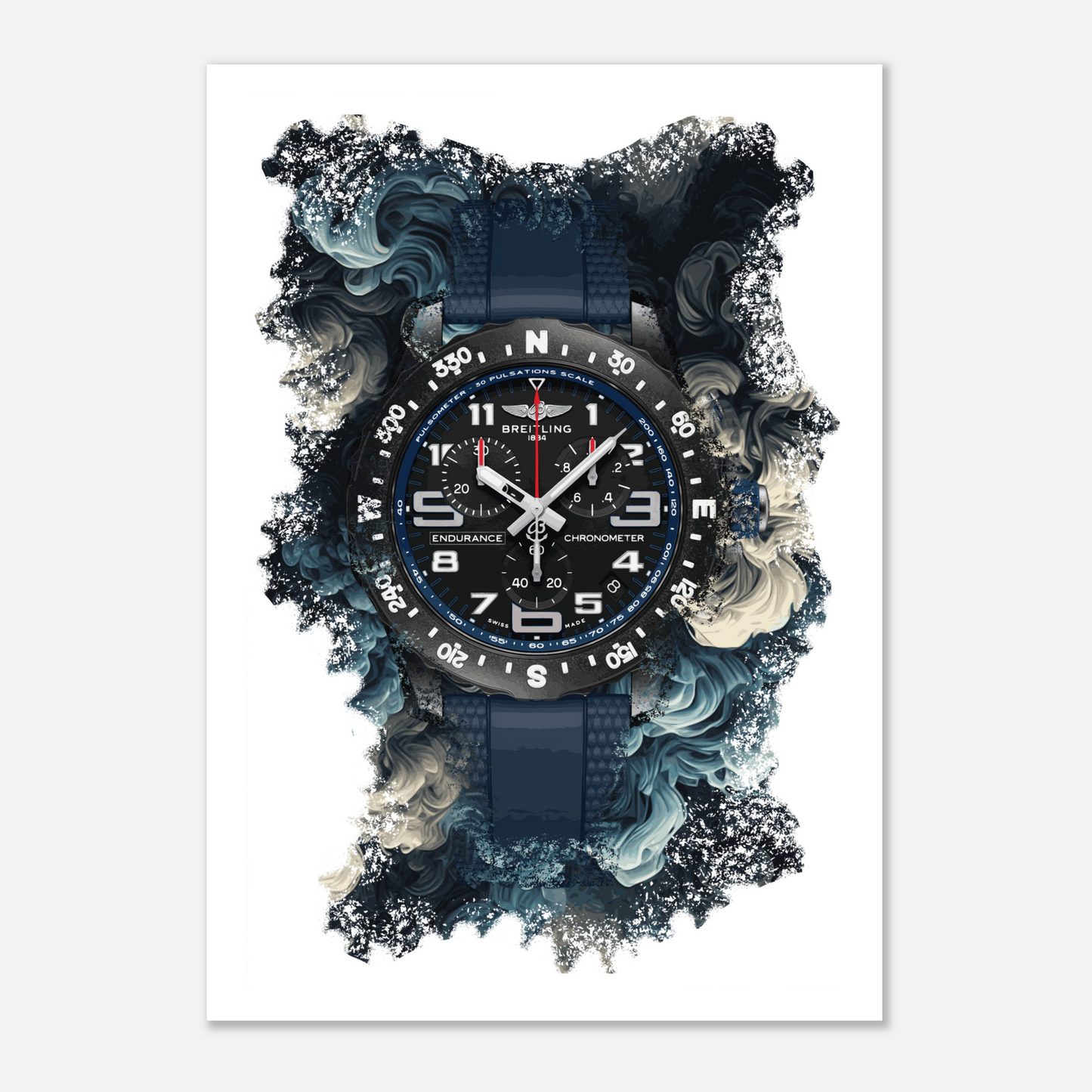 Endurance Pro Ref. X82310D51B1S2 Watch Art Print Poster