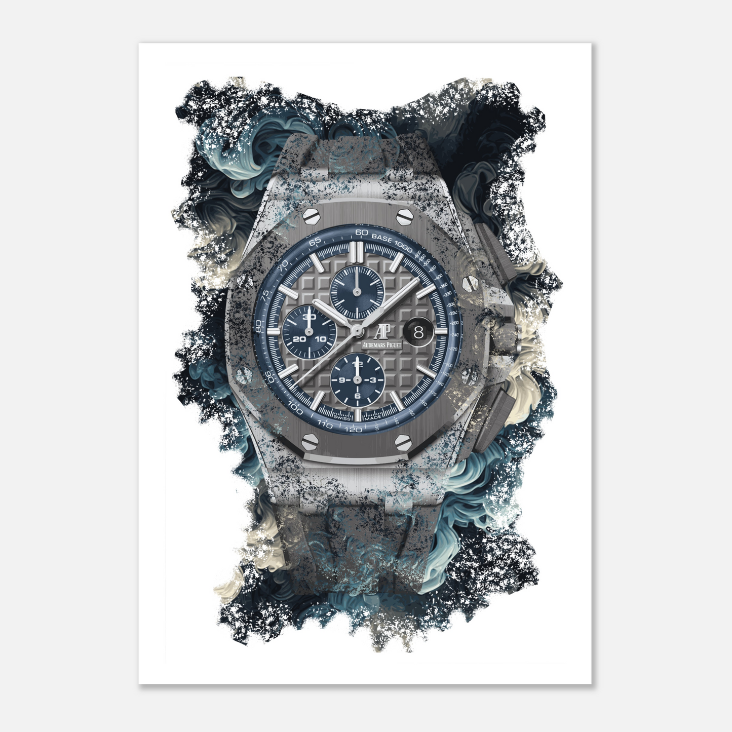 Royal Oak Offshore Selfwinding Chronograph Ref. 26400IO.OO.A004CA.02 Watch Art Print Poster
