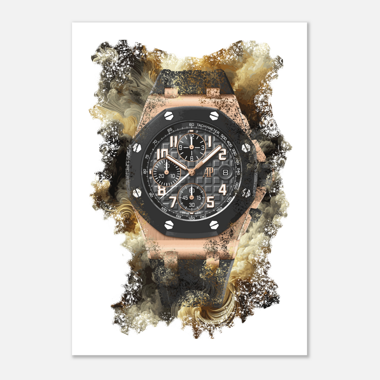Royal Oak Offshore Selfwinding Chronograph Ref. 26238OK.OO.A002CA.01 Watch Art Print Poster