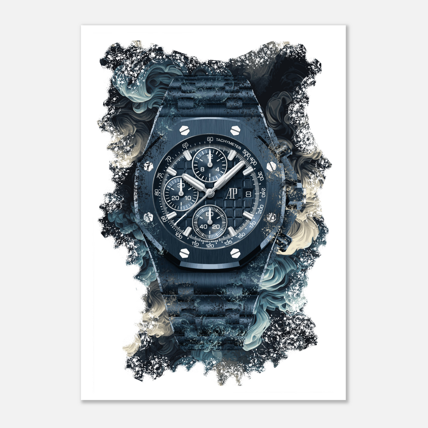 Royal Oak Offshore Selfwinding Chronograph Ref. 26238CD.OO.1300CD.01 Watch Art Print Poster