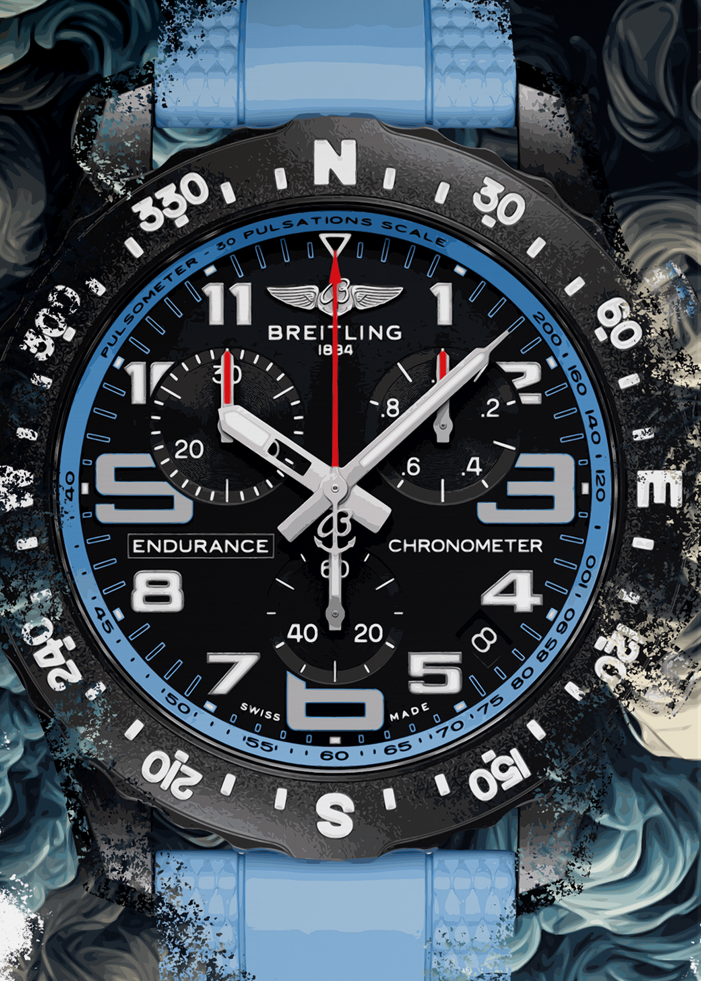 Endurance Pro Ref. X82310281B1S2 Watch Art Print Poster