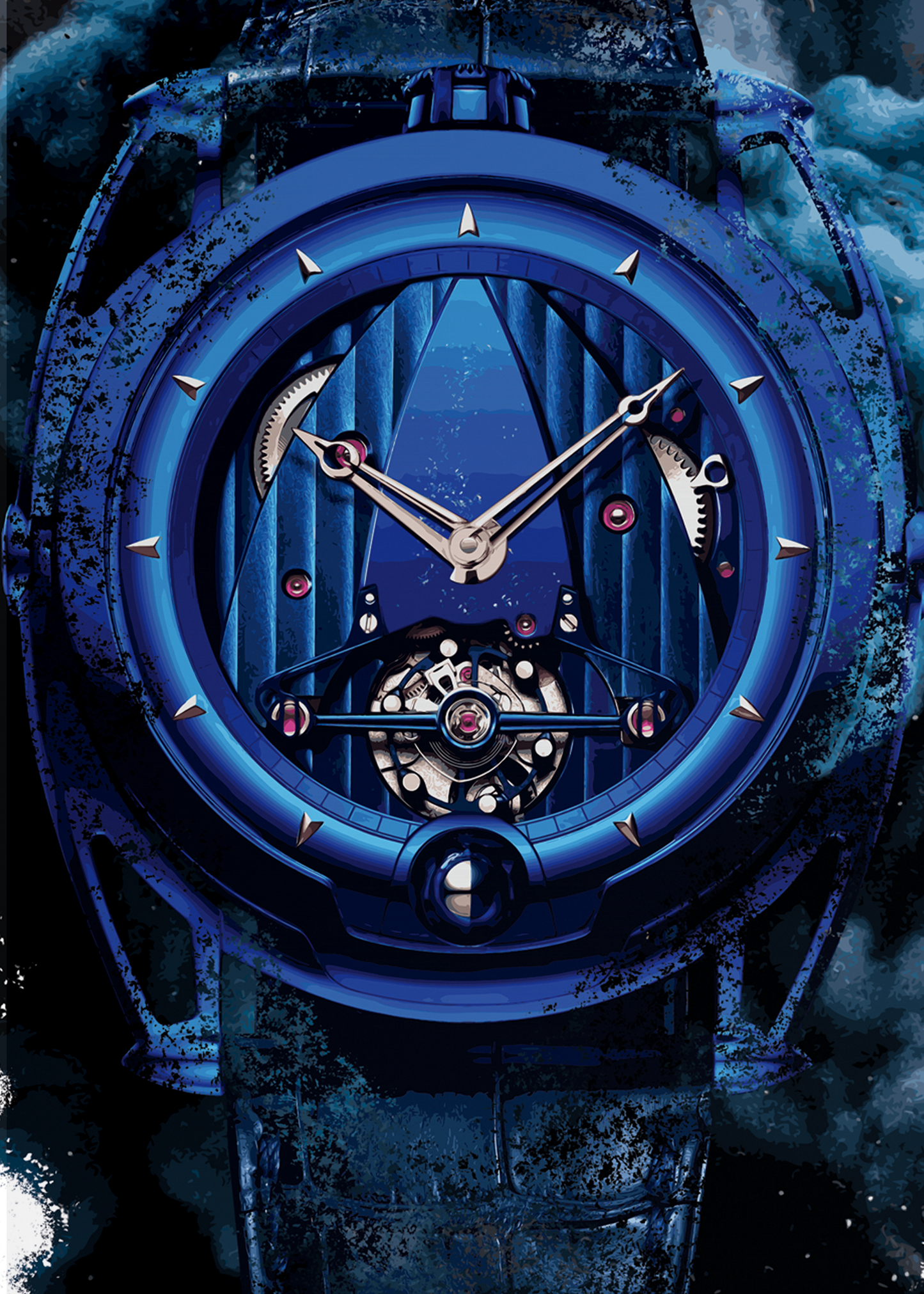 DB28 Kind of Blue Ref. DB28BMW Watch Art Print Poster