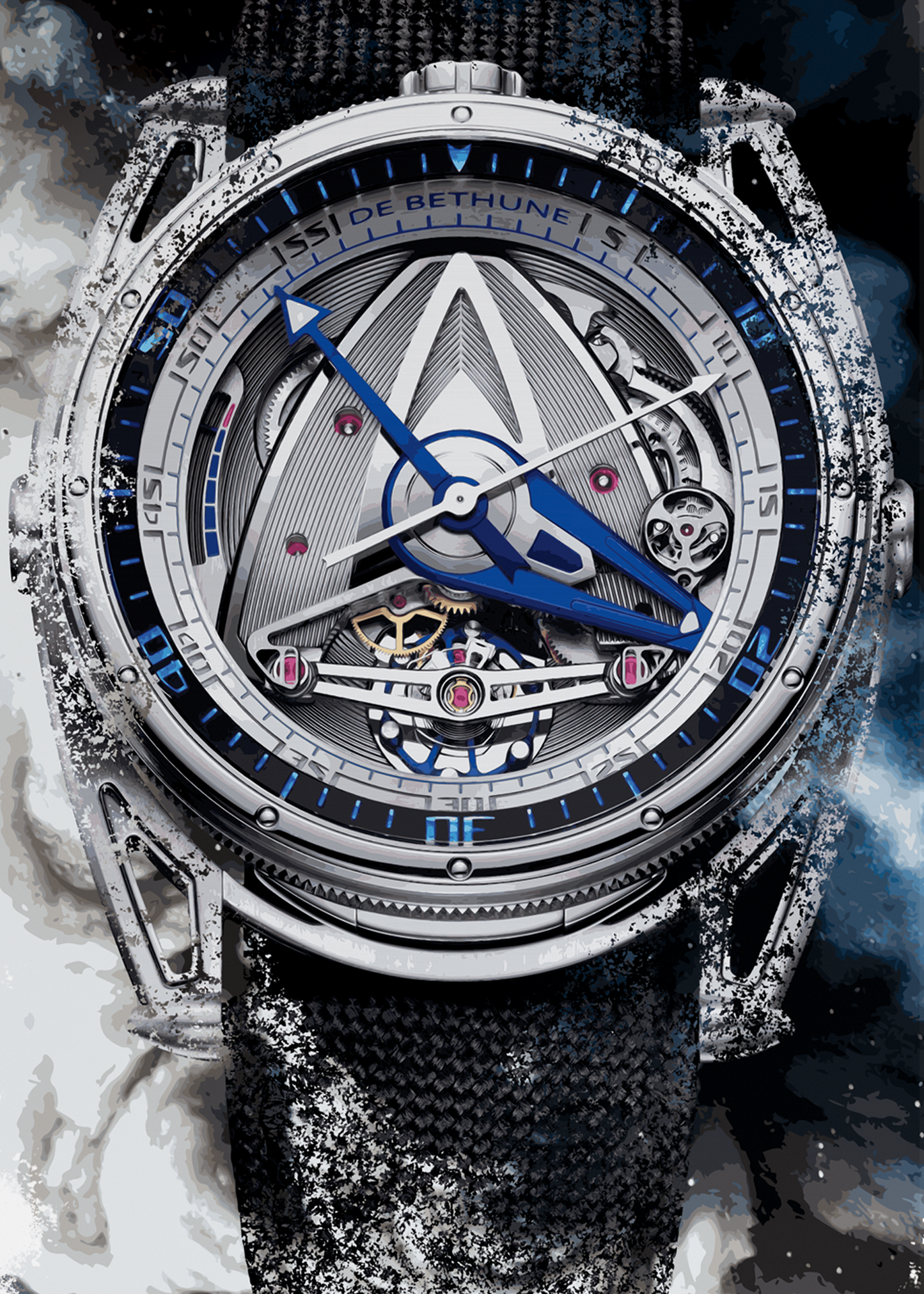 DB28 GS GRAND BLEU Ref. DB28GSV2AN Watch Art Print Poster