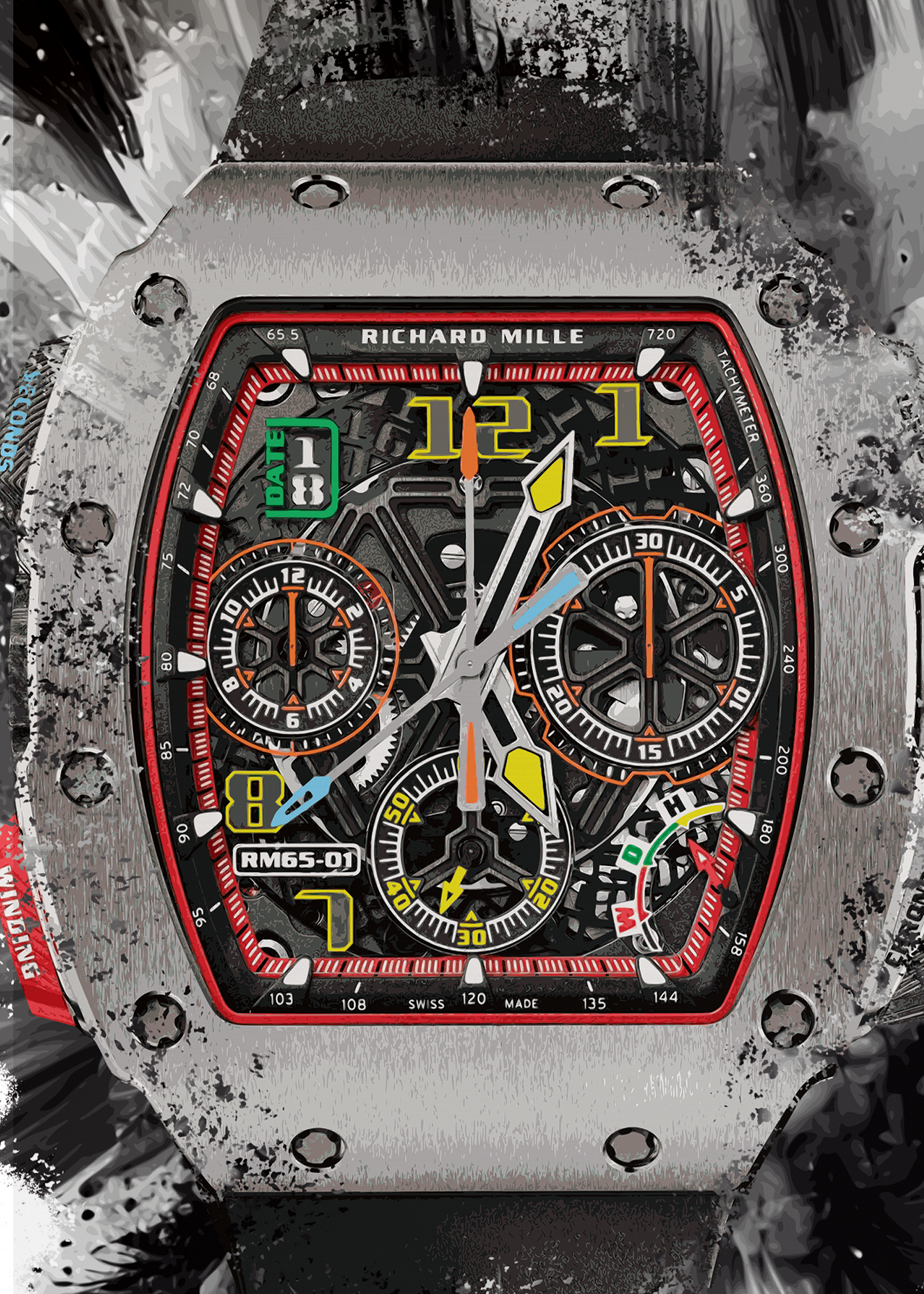 RM 65-01 Watch Art Print Poster