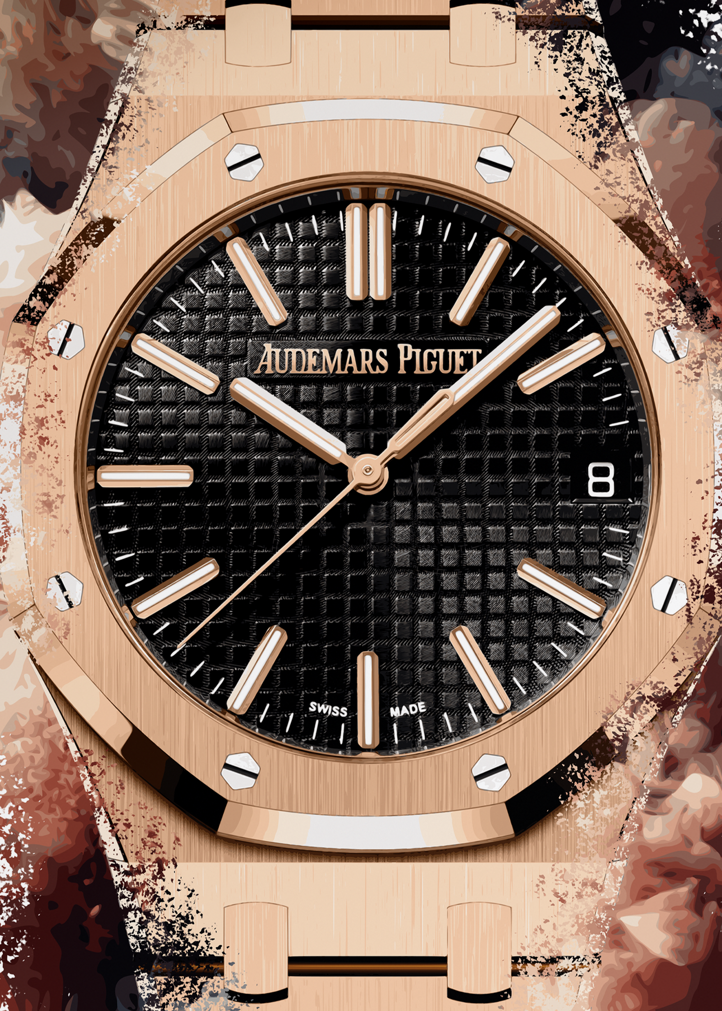Royal Oak Ref. 15510OR.OO.1320OR.04 Watch Art Print Poster