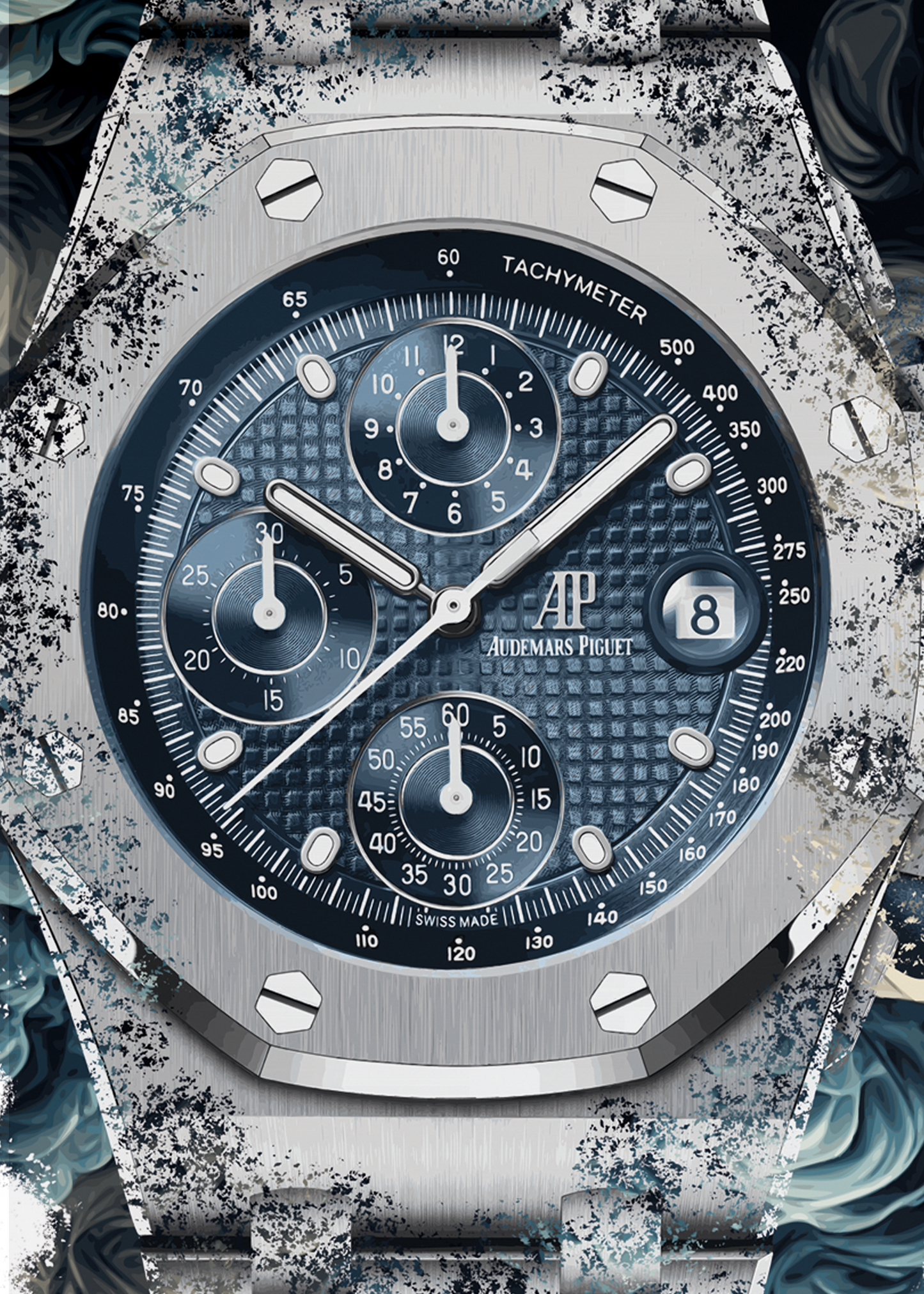 Royal Oak Offshore Selfwinding Chronograph Ref. 26238ST.OO.2000ST.01 Watch Art Print Poster