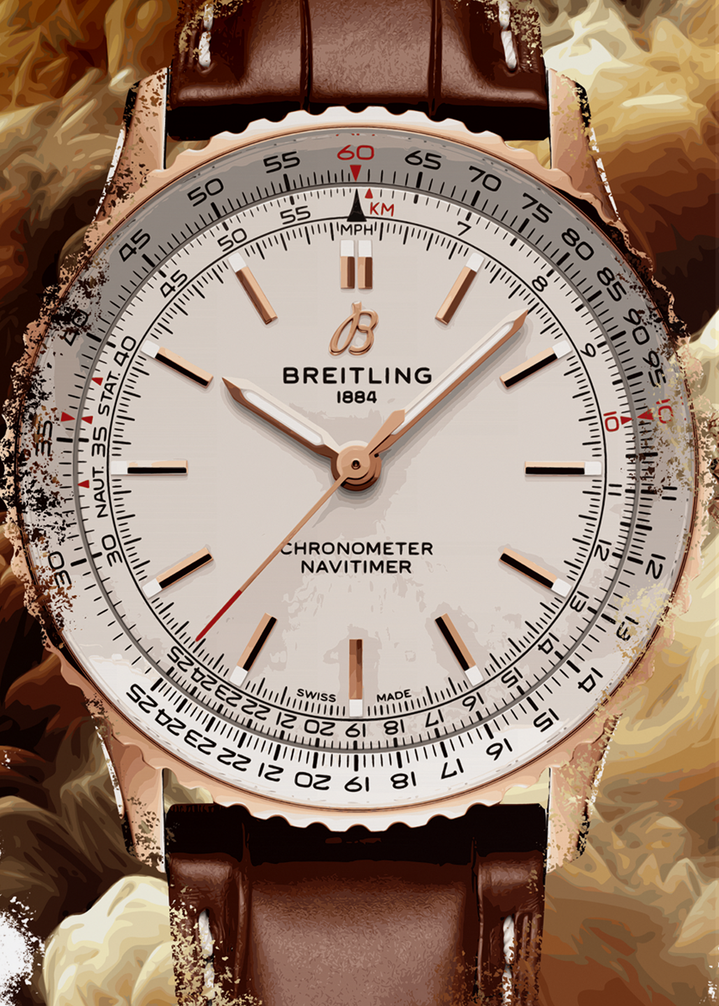 Navitimer Automatic Ref. R17329F41G1P1 Watch Art Print Poster