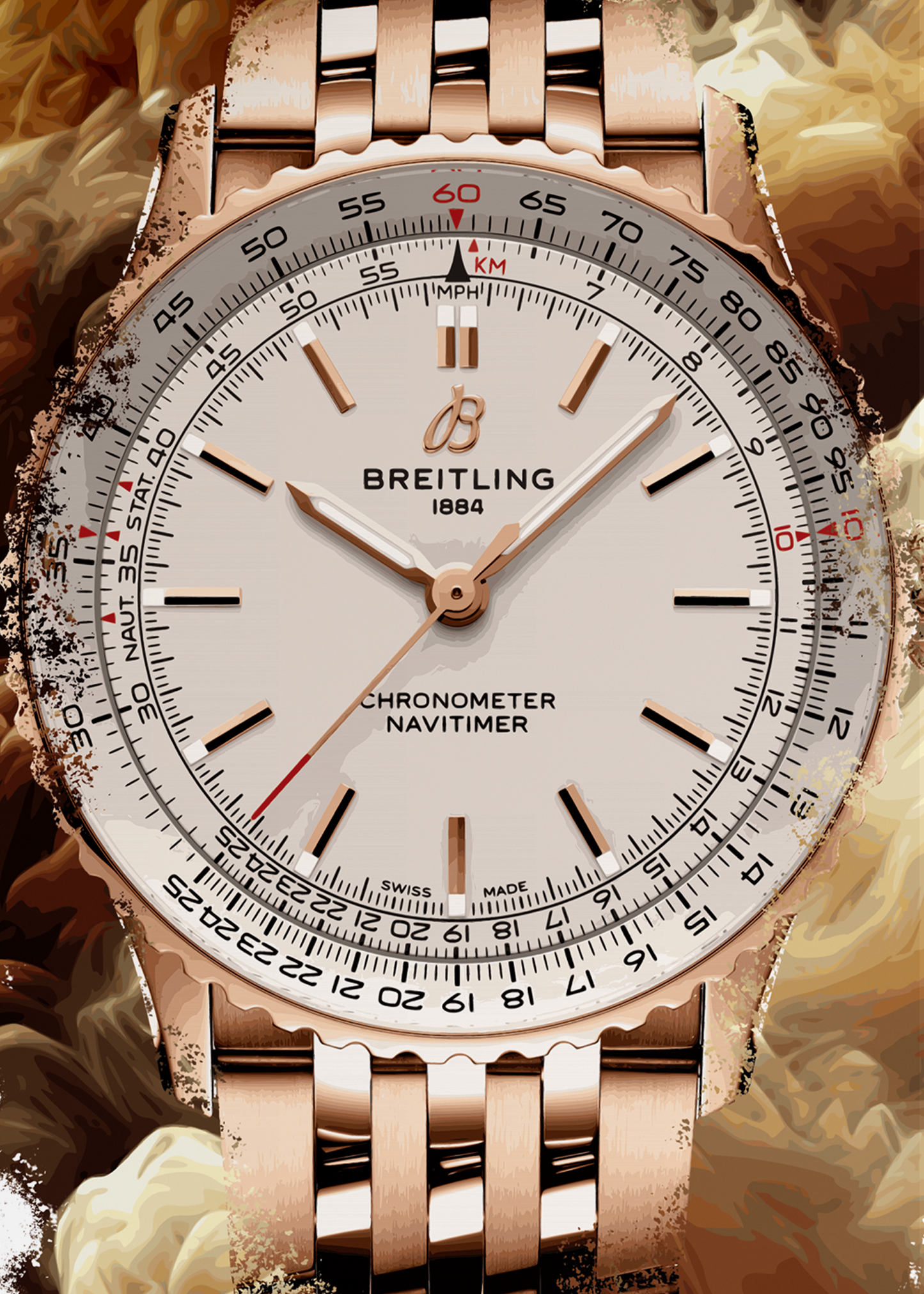 Navitimer Automatic Ref. R17329F41G1R1 Watch Art Print Poster