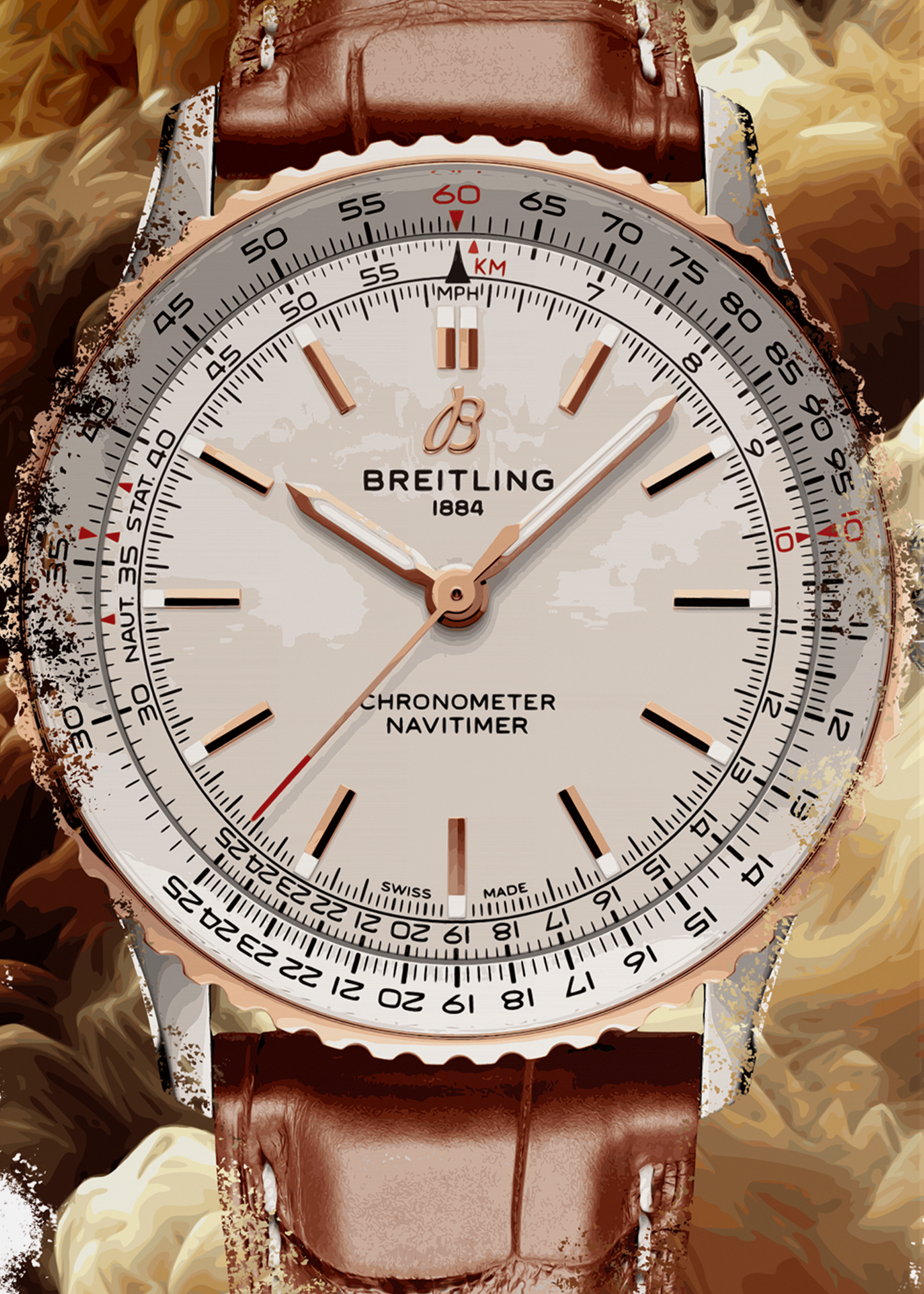 Navitimer Automatic Ref. U17329F41G1P1 Watch Art Print Poster