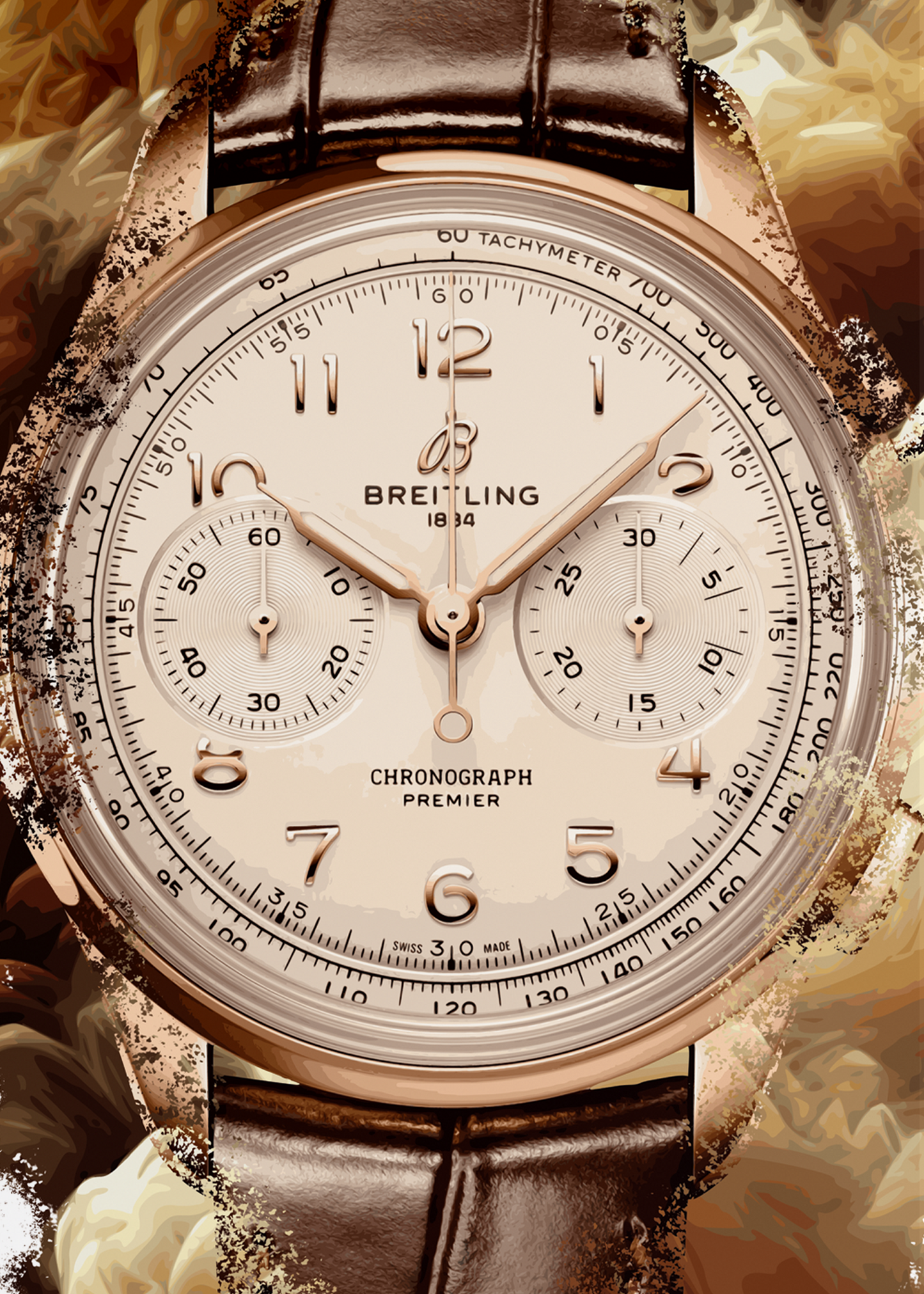 Premier B09 Chronograph Ref. RB0930371G1P1 Watch Art Print Poster