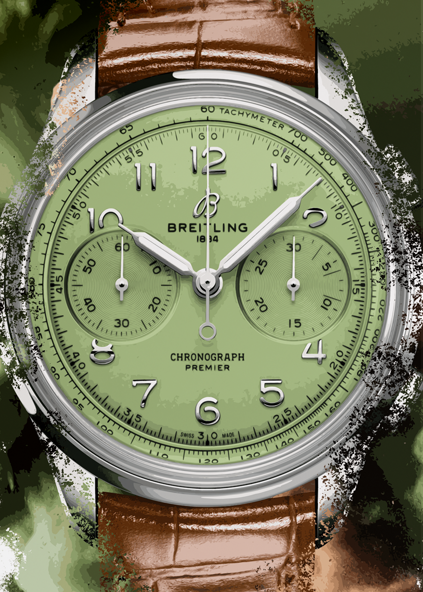 Premier B09 Chronograph Ref. AB0930D31L1P1 Watch Art Print Poster