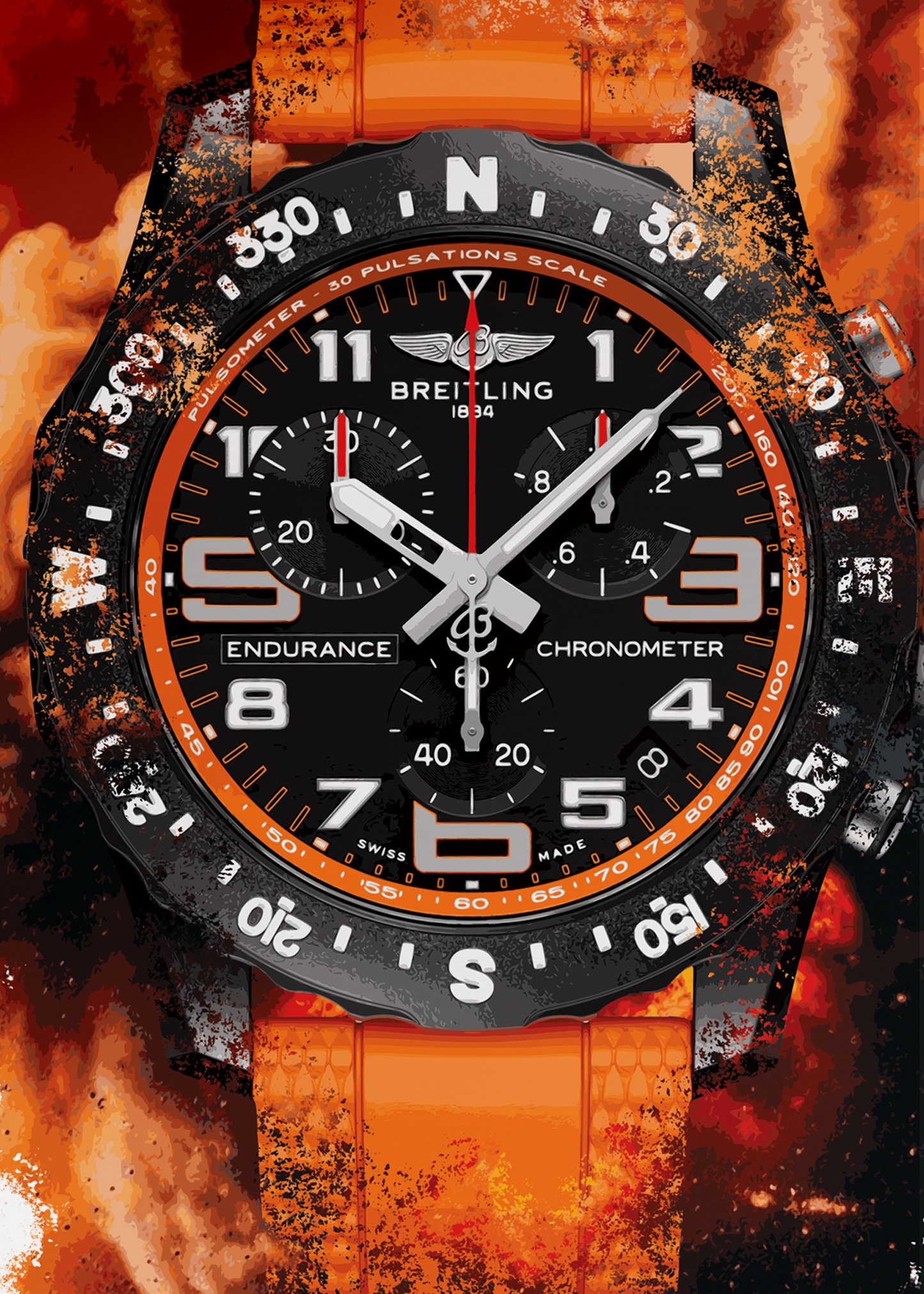 Endurance Pro Ref. X82310A51B1S2 Watch Art Print Poster