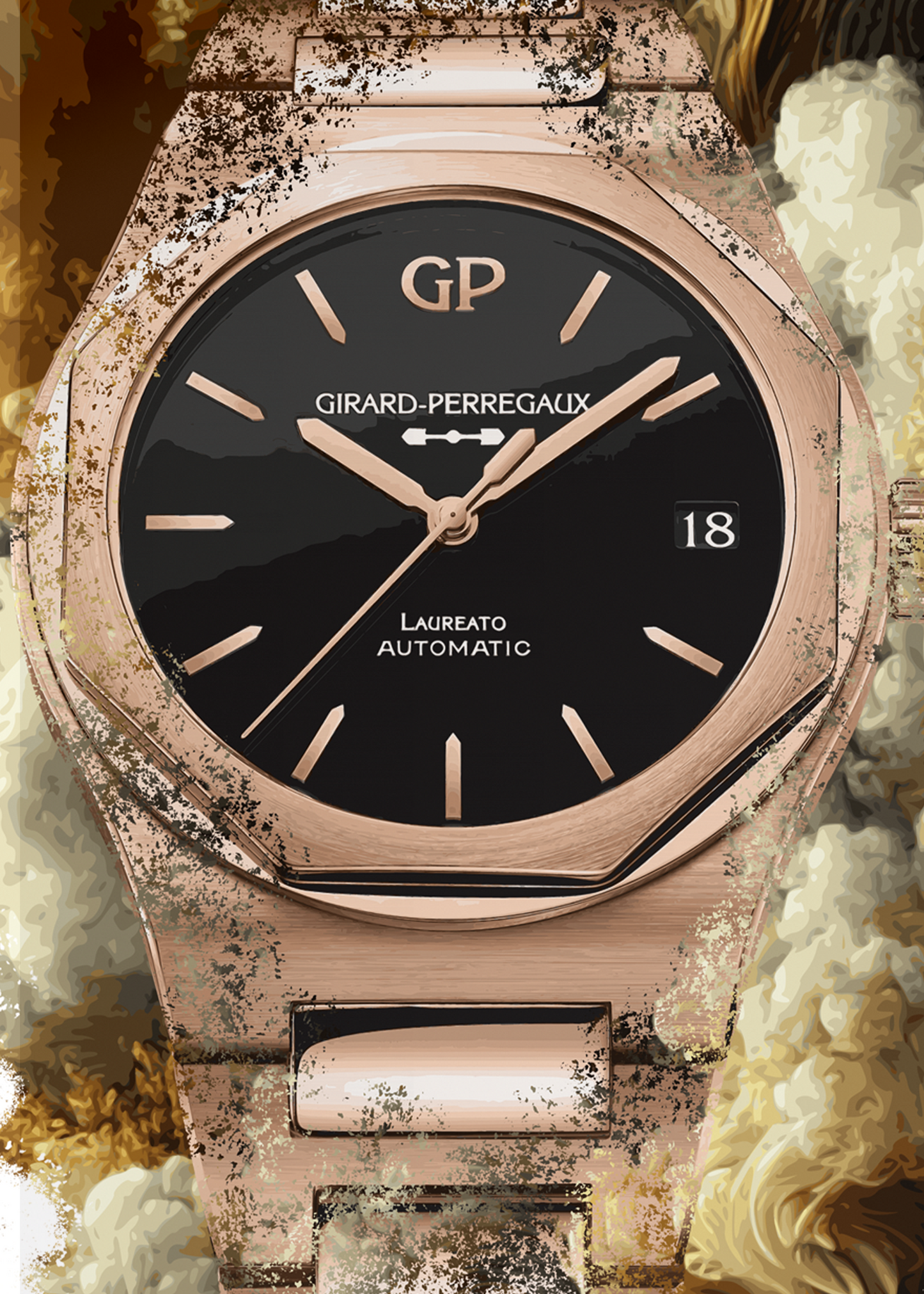 Laureato Ref. 81010-52-3118-1CM Watch Art Print Poster