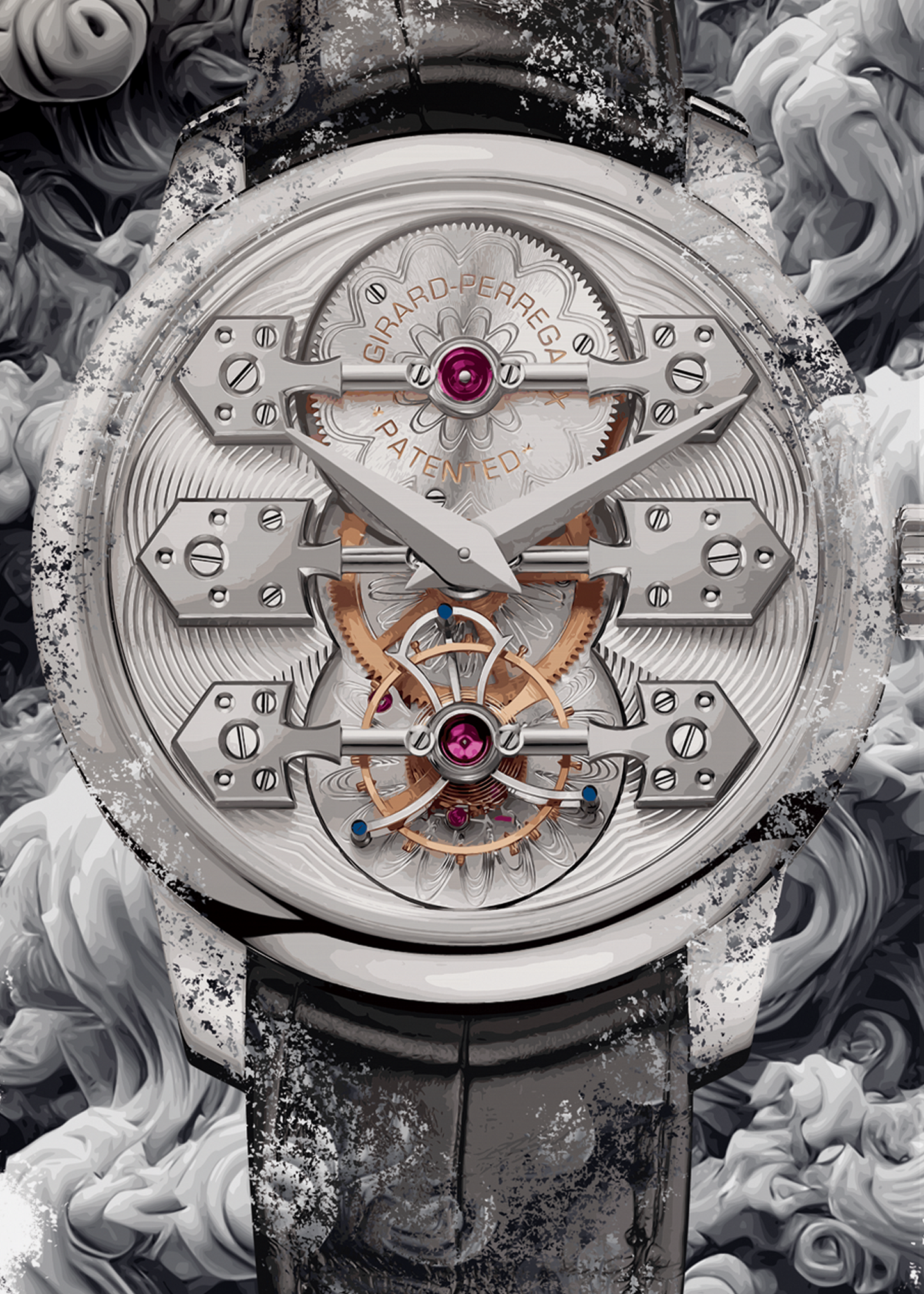 Bridges La Esmeralda Tourbillon Ref. 99275-53-000-BA6E Watch Art Print Poster