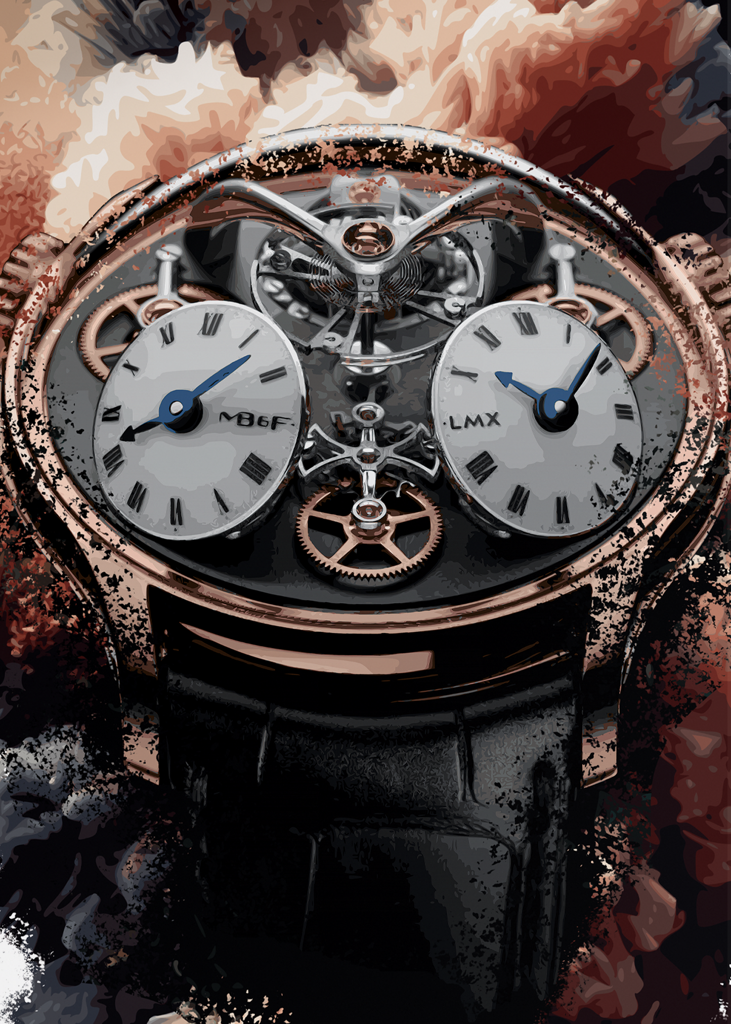 LMX Ref. 08.RL.B Watch Art Print Poster