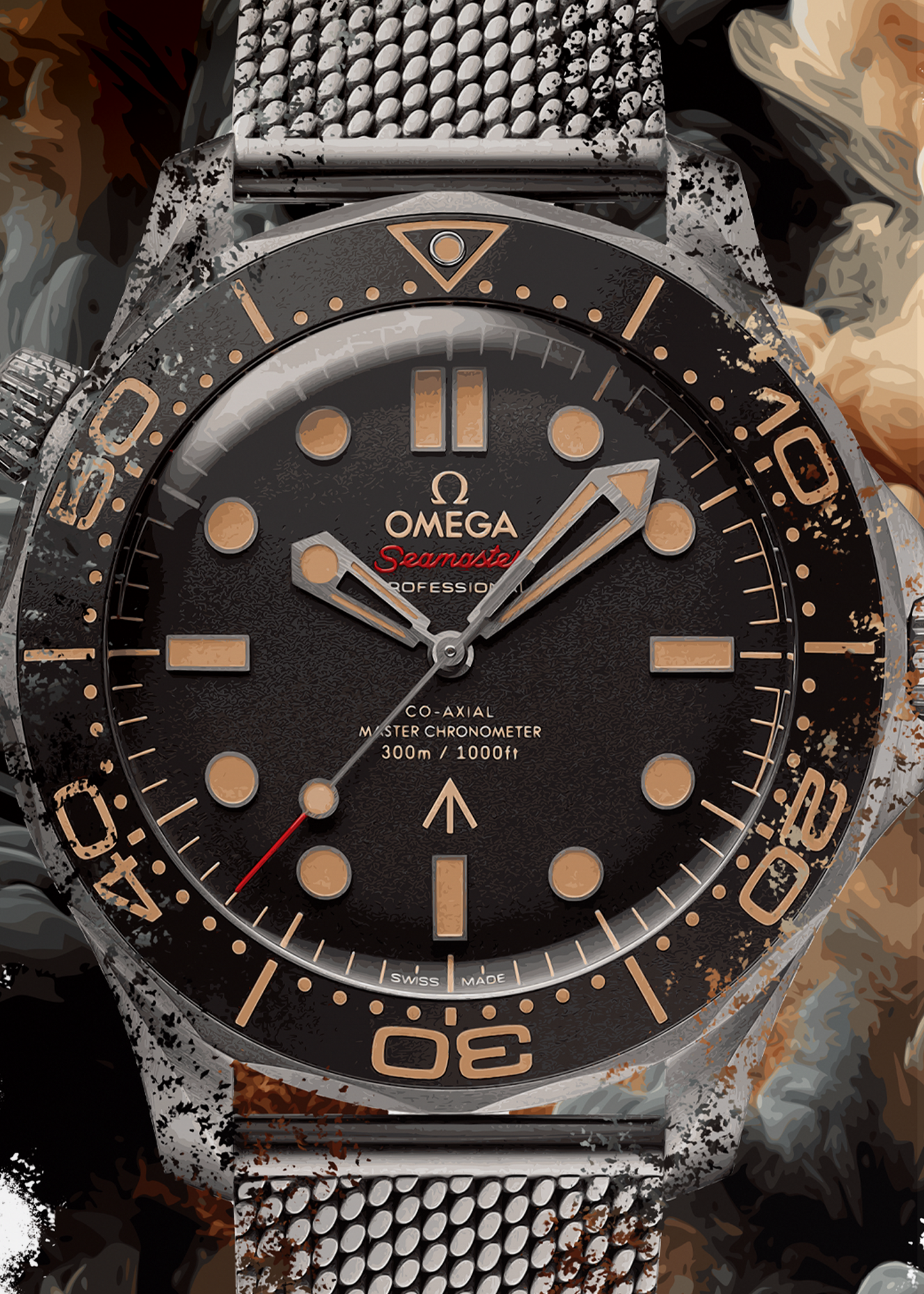 Seamaster Ref. 210.90.42.20.01.001 Watch Art Print Poster
