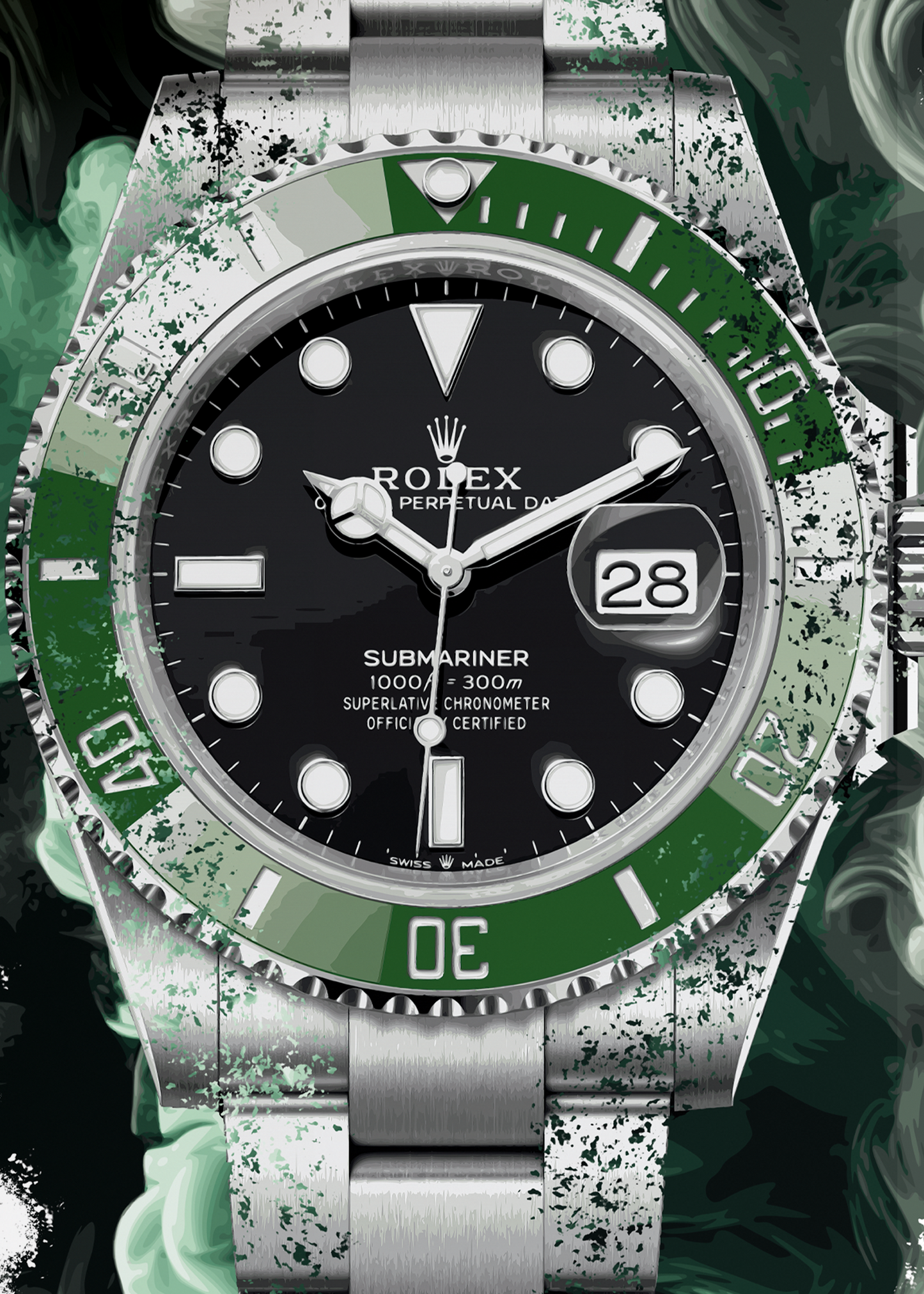 Submariner Ref. 126610LV Watch Art Print Poster