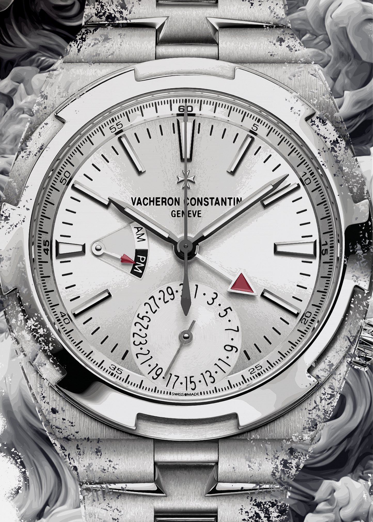 Overseas Dual Time Ref. 7900V/110A-B333 Watch Art Print Poster
