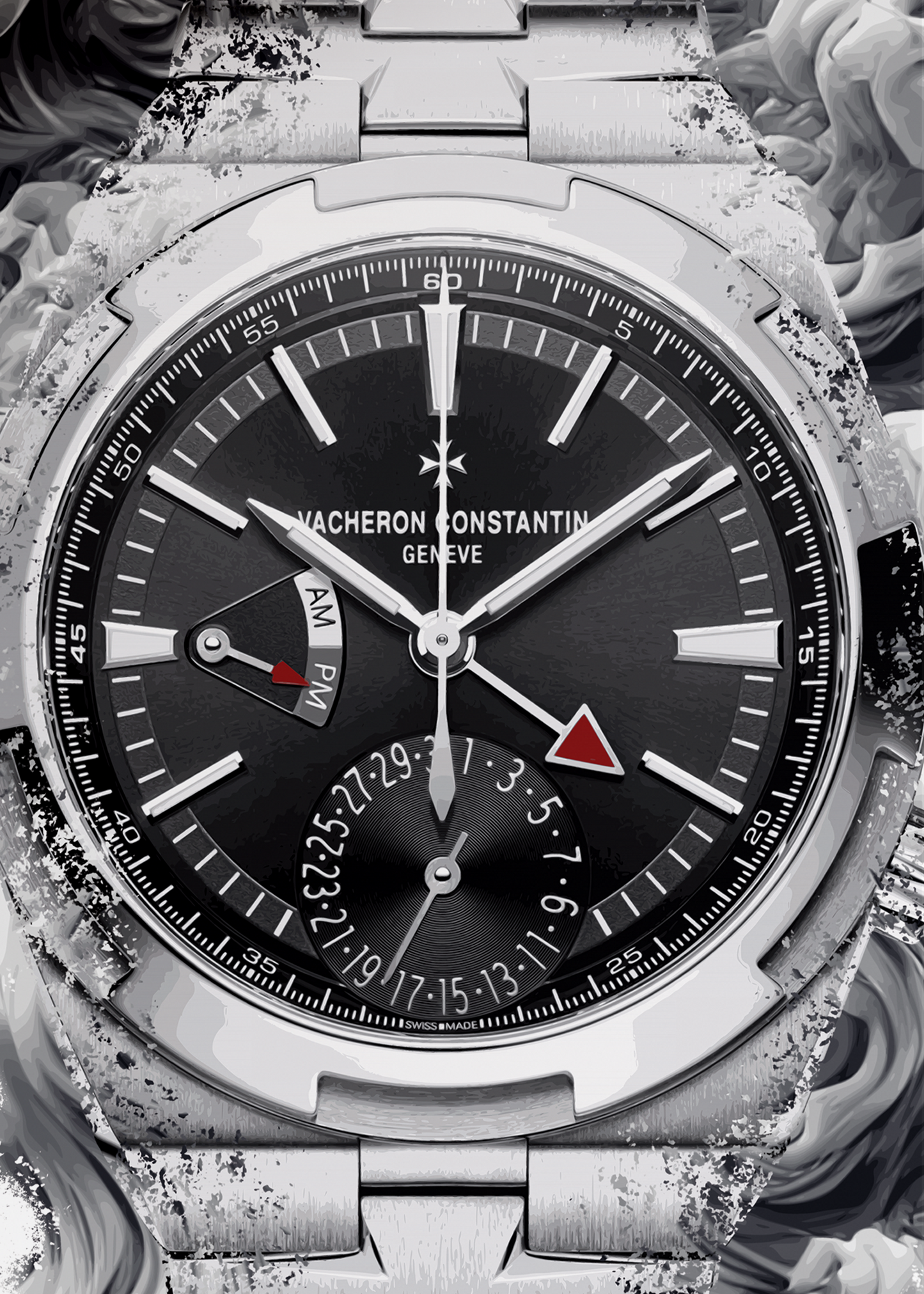 Overseas Dual Time Ref.  7900V/110A-B546 Watch Art Print Poster